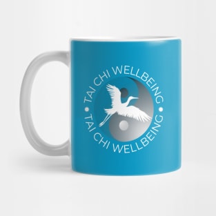 Tai Chi Wellbeing logo with white print Mug